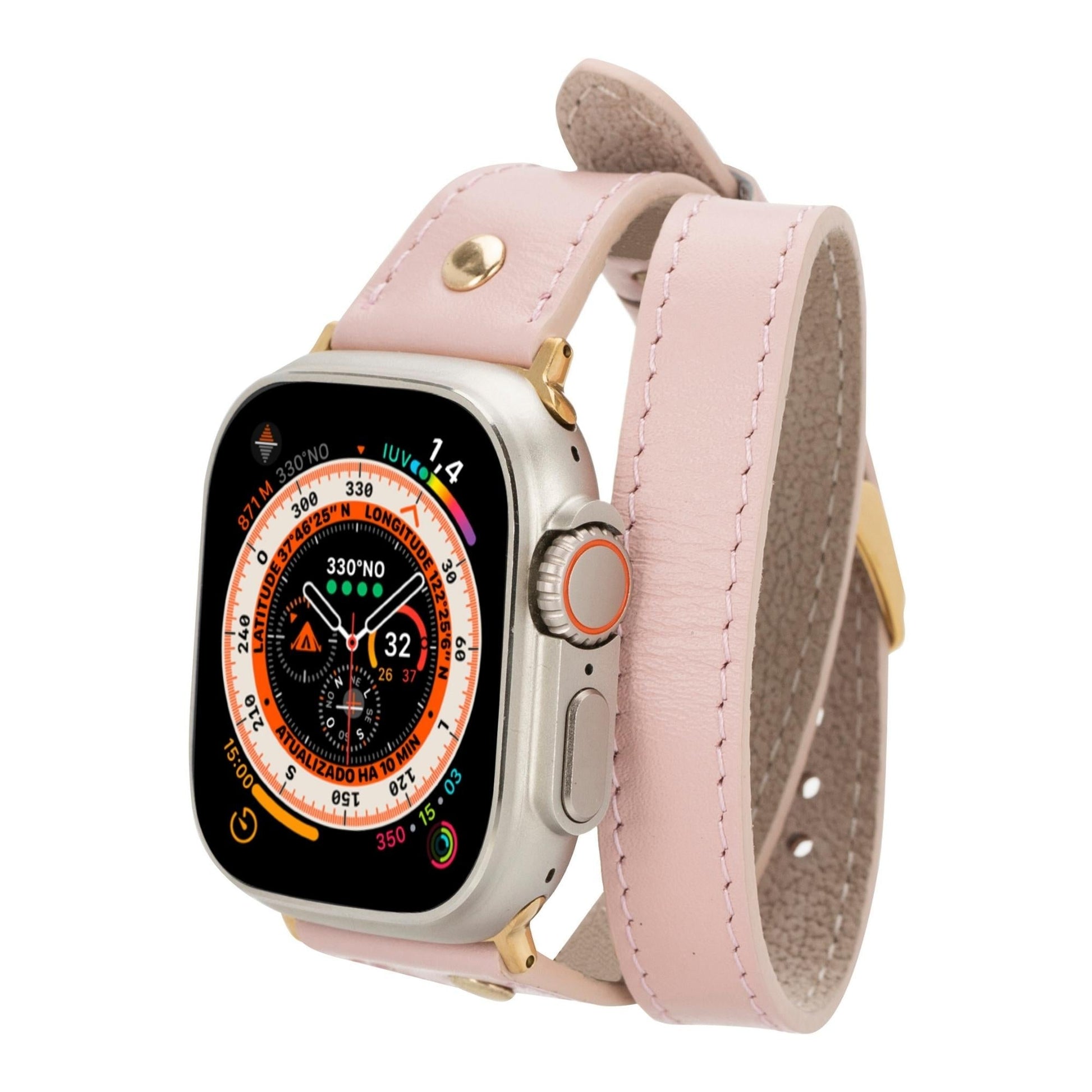 Syracuse Double Tour Leather Bands for Apple Watch 9, Ultra 2 and SE - Concordia Style Boutique