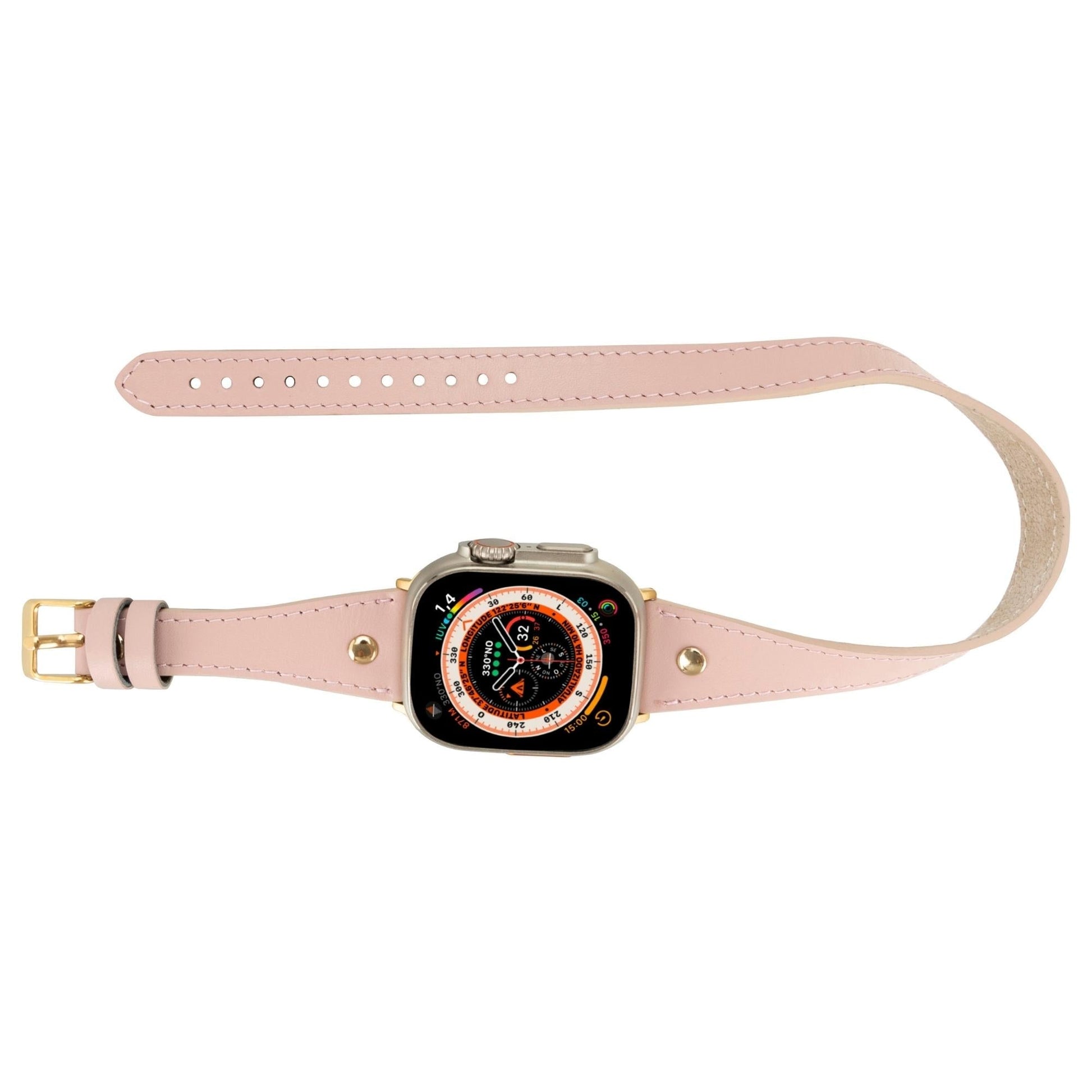 Syracuse Double Tour Leather Bands for Apple Watch 9, Ultra 2 and SE - Concordia Style Boutique