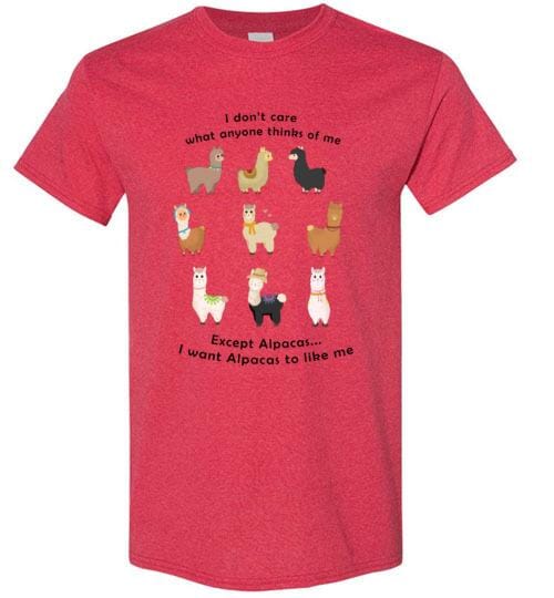 t-shirt: I Want Alpacas to Like Me Gildan Short-Sleve