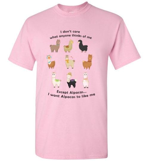 t-shirt: I Want Alpacas to Like Me Gildan Short-Sleve