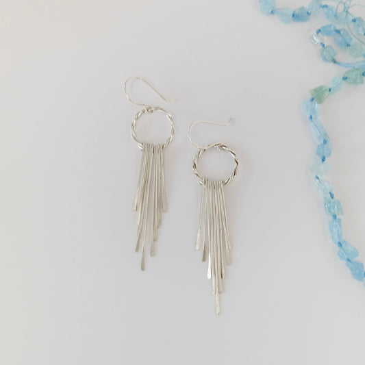 Sterling Silver Tassel Earrings