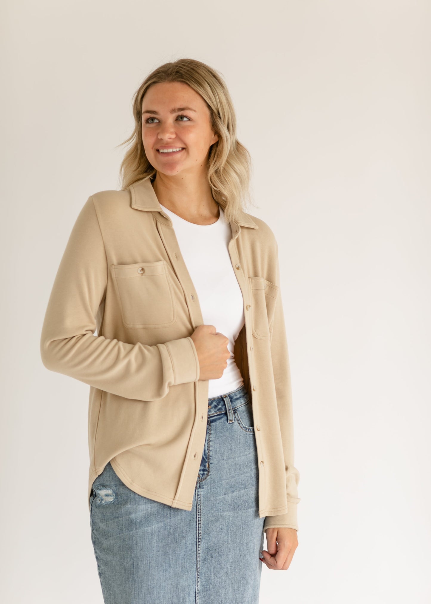 Taylor Ultra Soft Button Front Shirt - Concordia Style Boutique