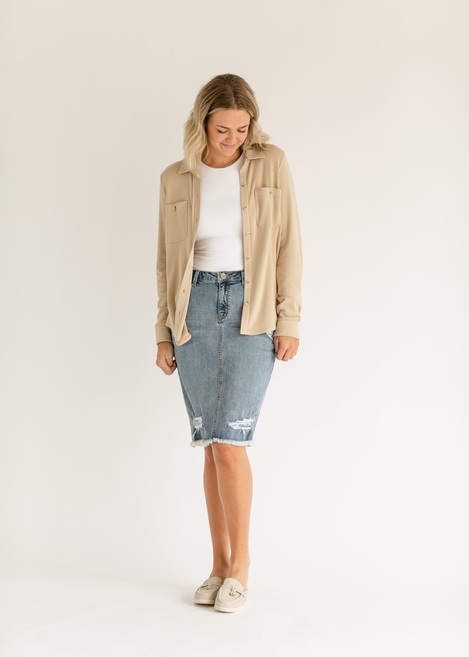 Taylor Ultra Soft Button Front Shirt - Concordia Style Boutique