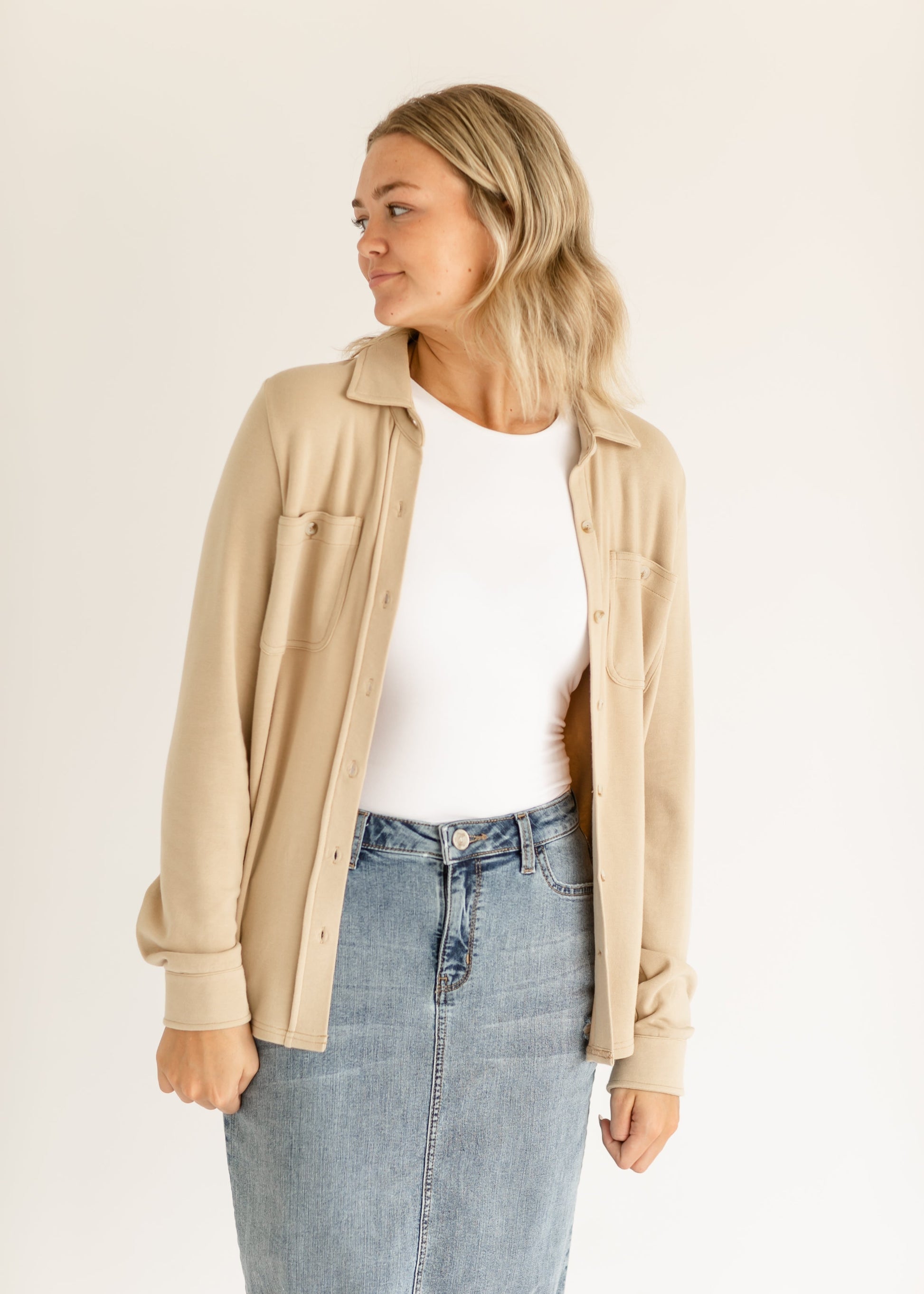 Taylor Ultra Soft Button Front Shirt - Concordia Style Boutique