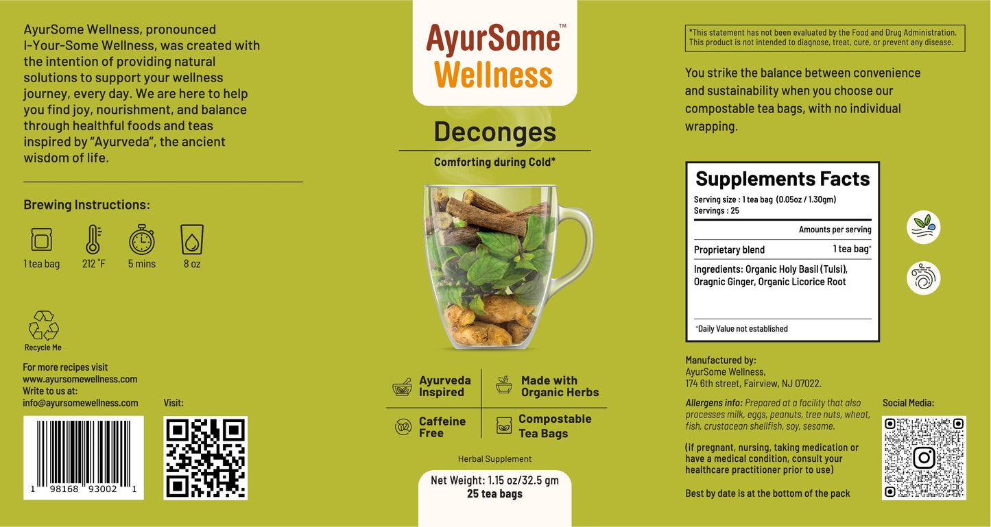 Deconges Tea | Organic Holy Basil Tea Blend