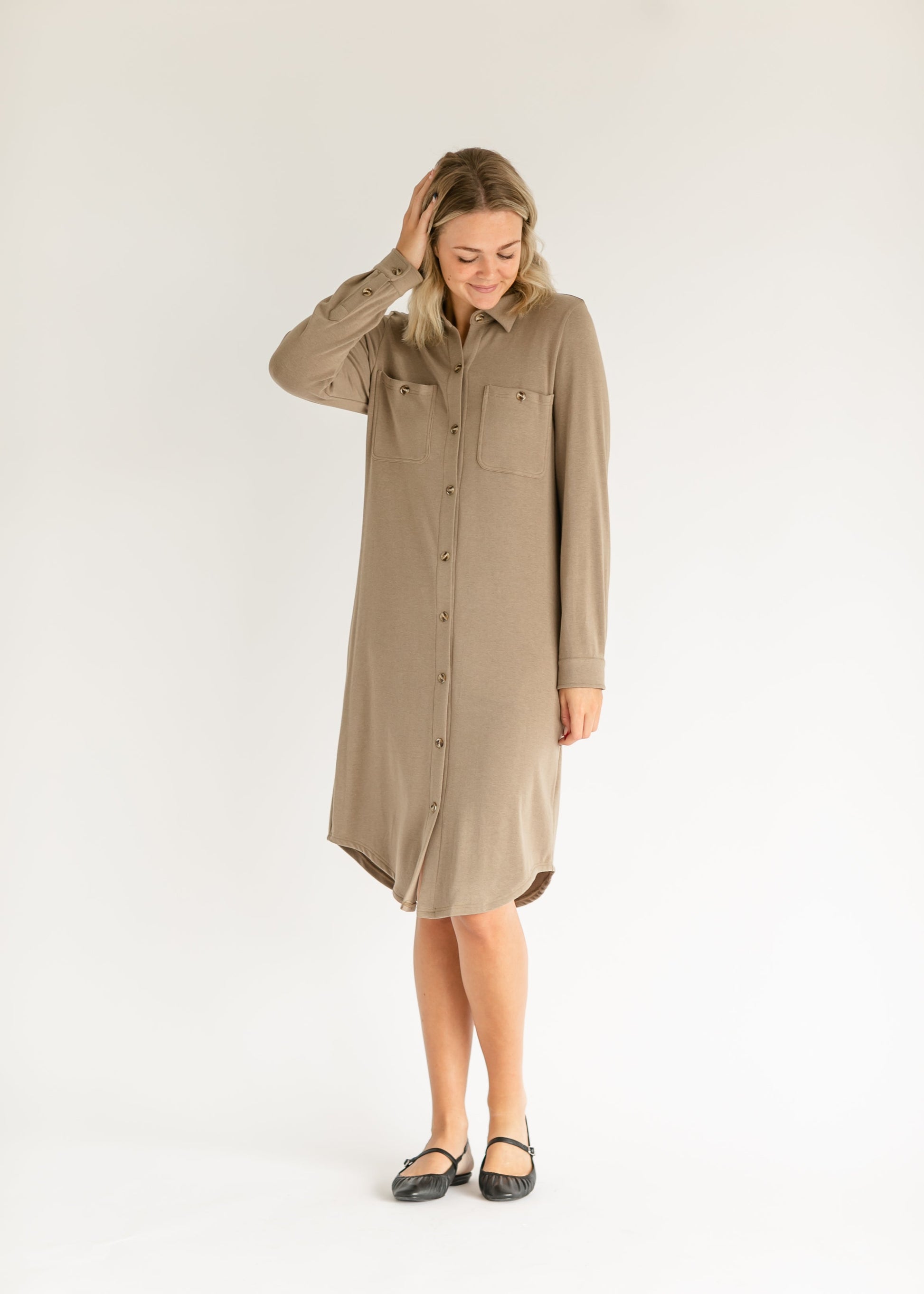 Teagan Ultra Soft Shirt Dress - Concordia Style Boutique