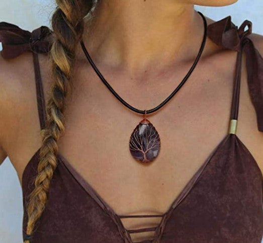 "TREE OF LIFE"  RAINDROP NECKLACE - Premium Jewelry from Ashlen - Just $19.99! Shop now at Concordia Style Boutique