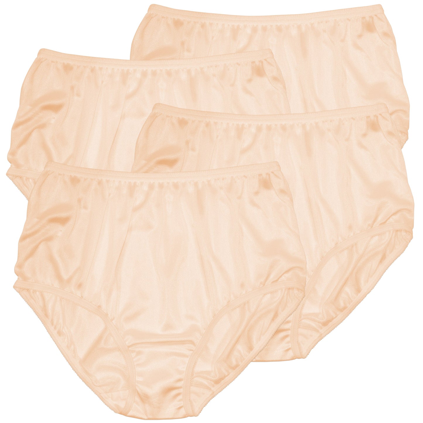 Nylon Brief Panty (Style 331/Plain Jane) 4 Pack in Beige - Concordia Style Boutique