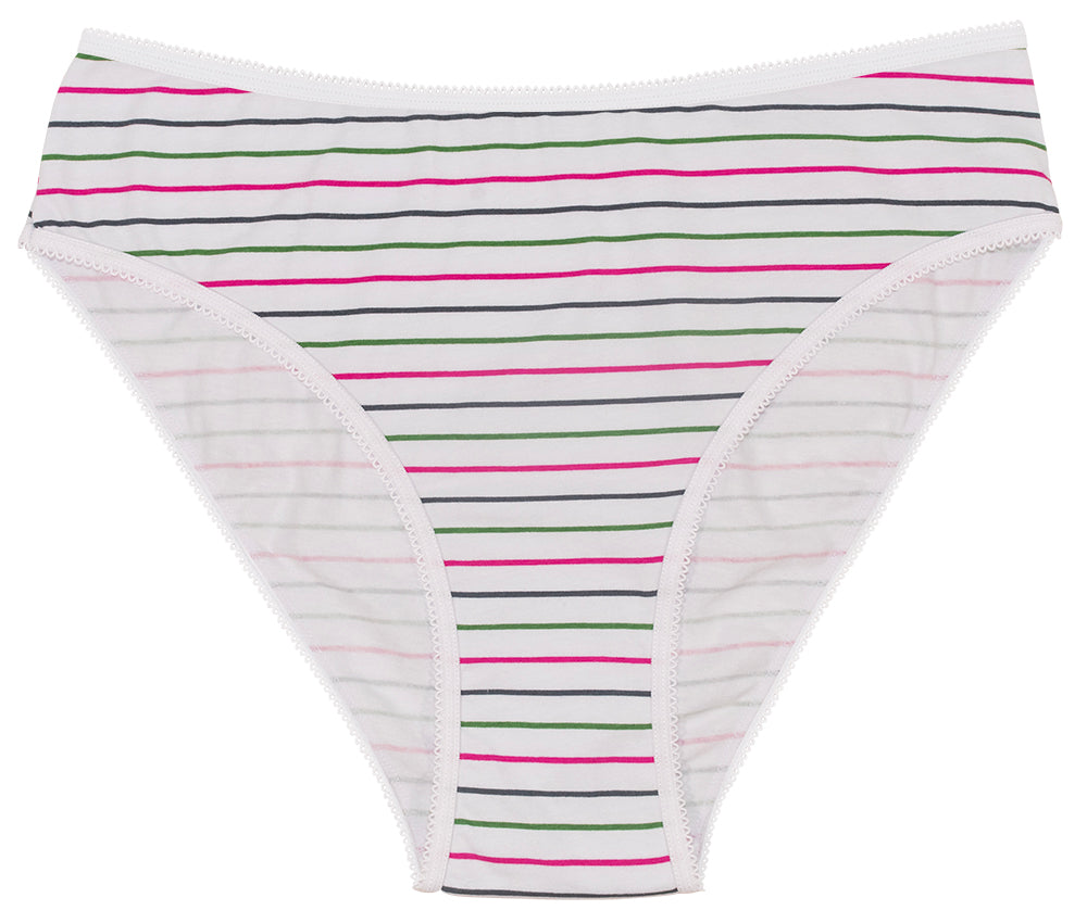 High Waist Cotton Bikini Assorted Print 3 Pack - Concordia Style Boutique