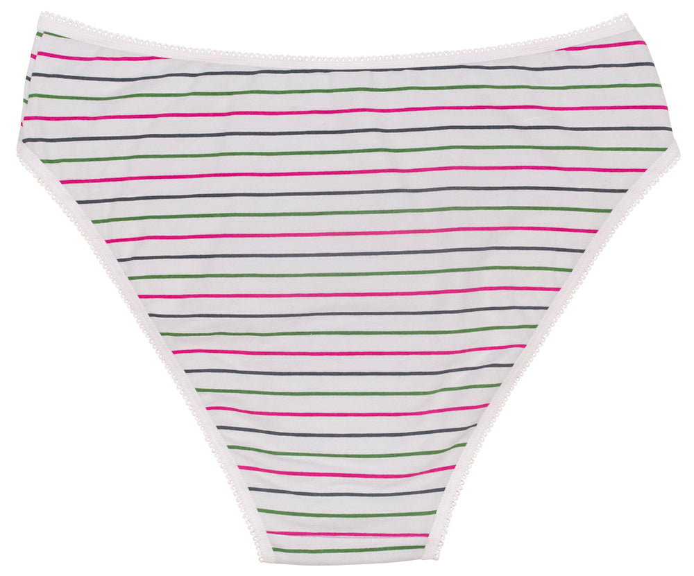 High Waist Cotton Bikini Assorted Print 3 Pack - Concordia Style Boutique