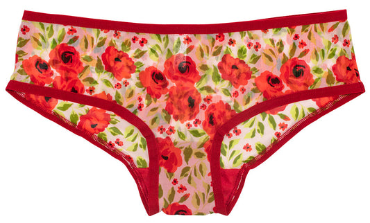 Floral All-Over Mesh Hipster