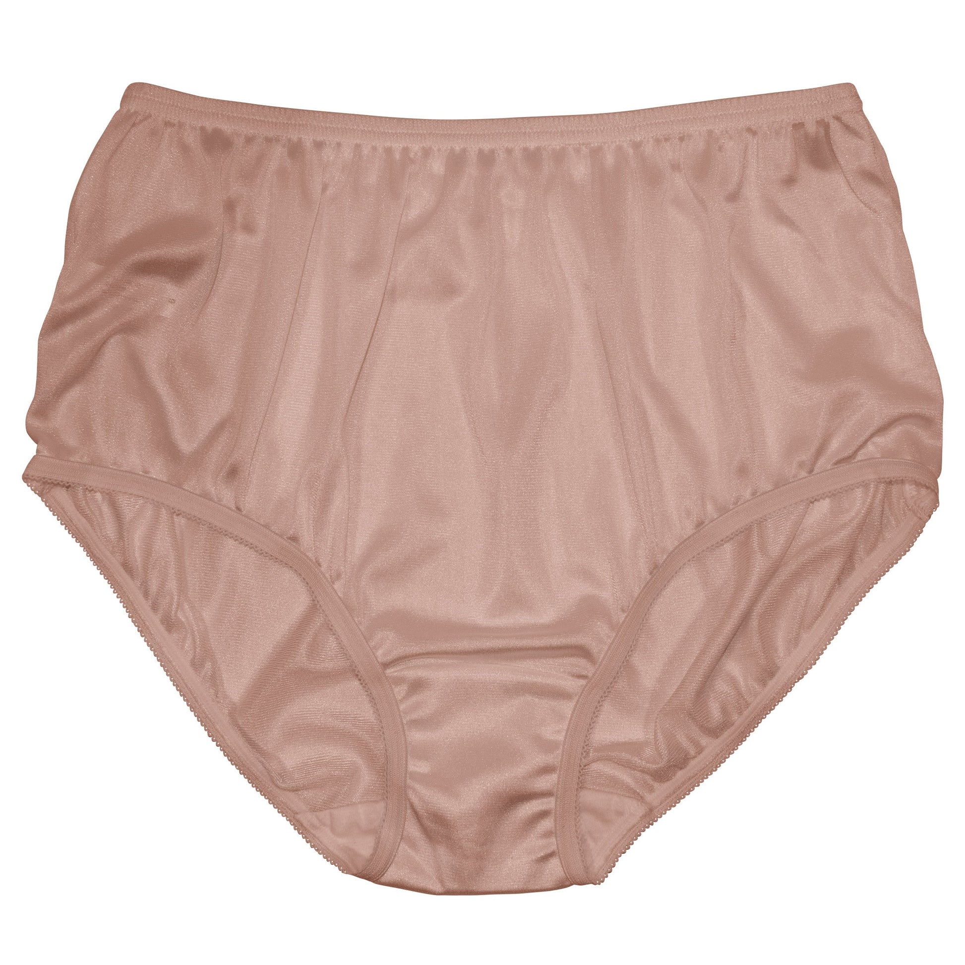 Nylon Brief Panty (Style 331/Plain Jane) 4 Pack in Mocha - Concordia Style Boutique