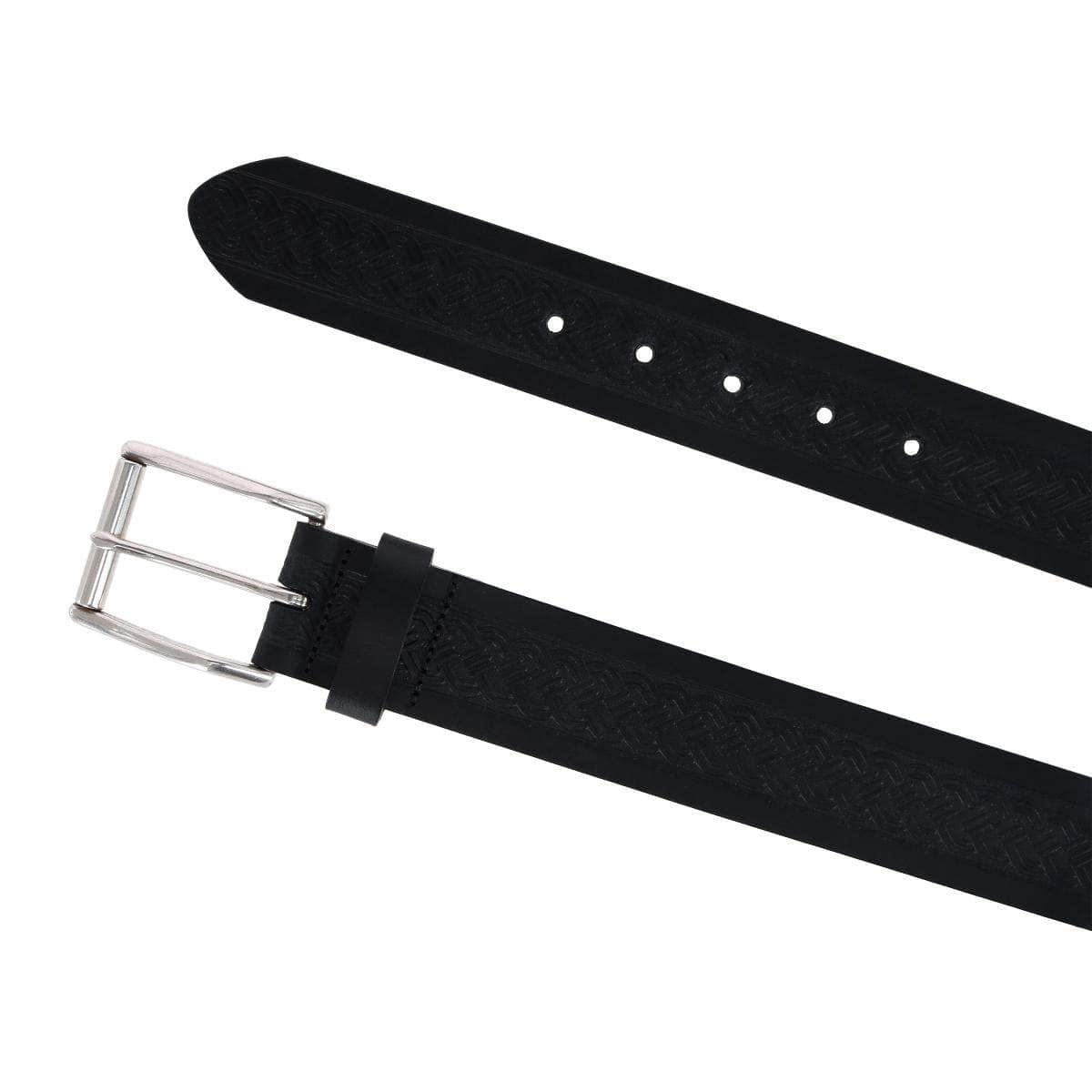 Grady 40mm Celtic Scroll Embossed Leather Jean Belt - Concordia Style Boutique