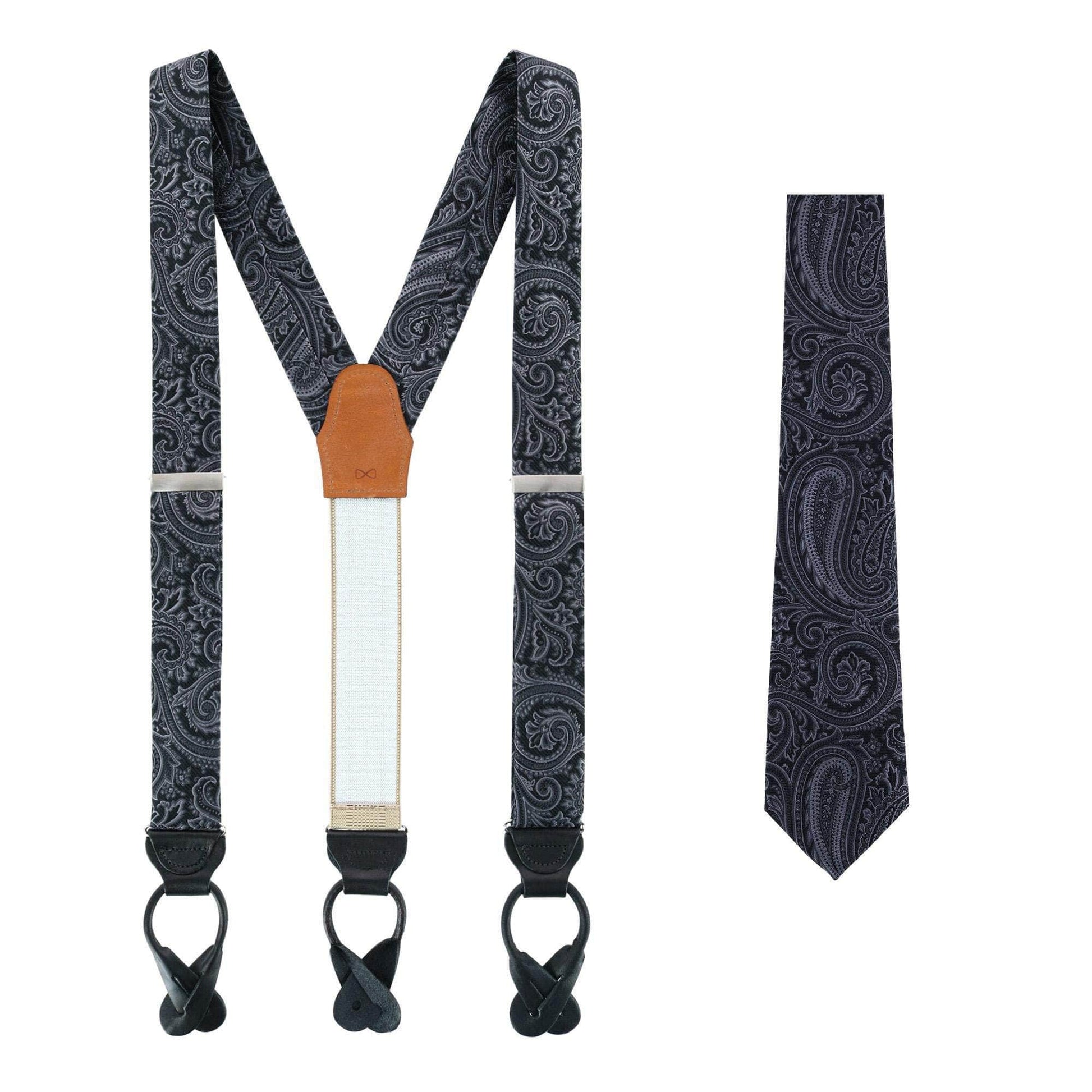 Sobee Paisley Silk Brace and Necktie - Concordia Style Boutique
