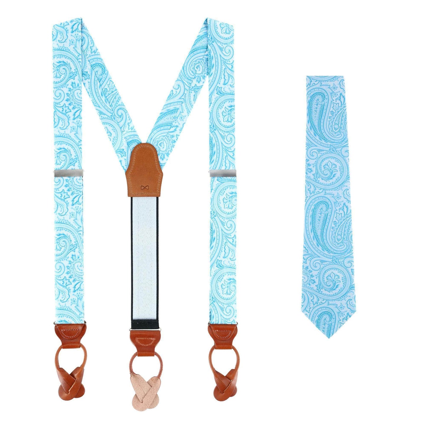 Sobee Paisley Silk Brace and Necktie - Concordia Style Boutique