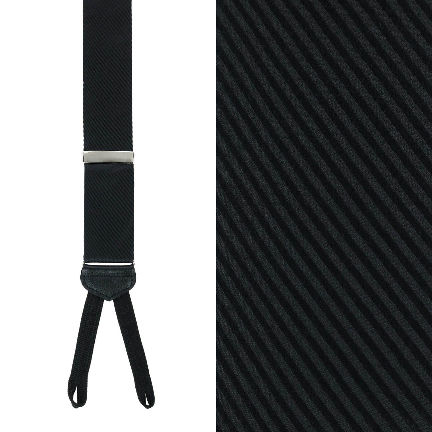 Leyton Diagonal Lined Tone on Tone Silk Formal Braces - Concordia Style Boutique