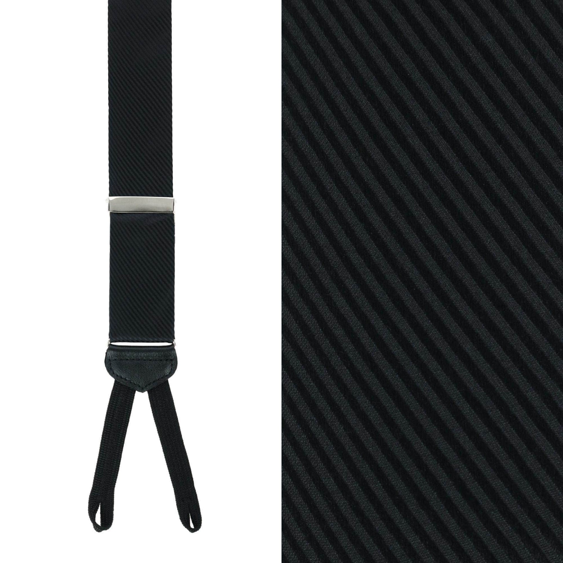 Leyton Diagonal Lined Tone on Tone Silk Formal Braces - Concordia Style Boutique