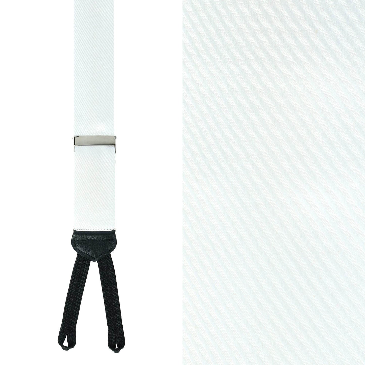 Leyton Diagonal Lined Tone on Tone Silk Formal Braces - Concordia Style Boutique