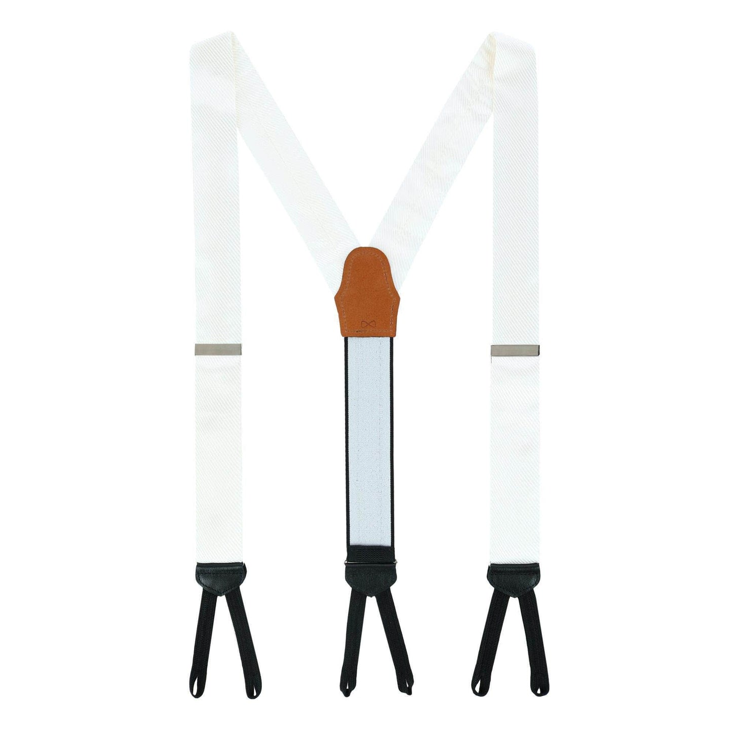 Leyton Diagonal Lined Tone on Tone Silk Formal Braces - Concordia Style Boutique