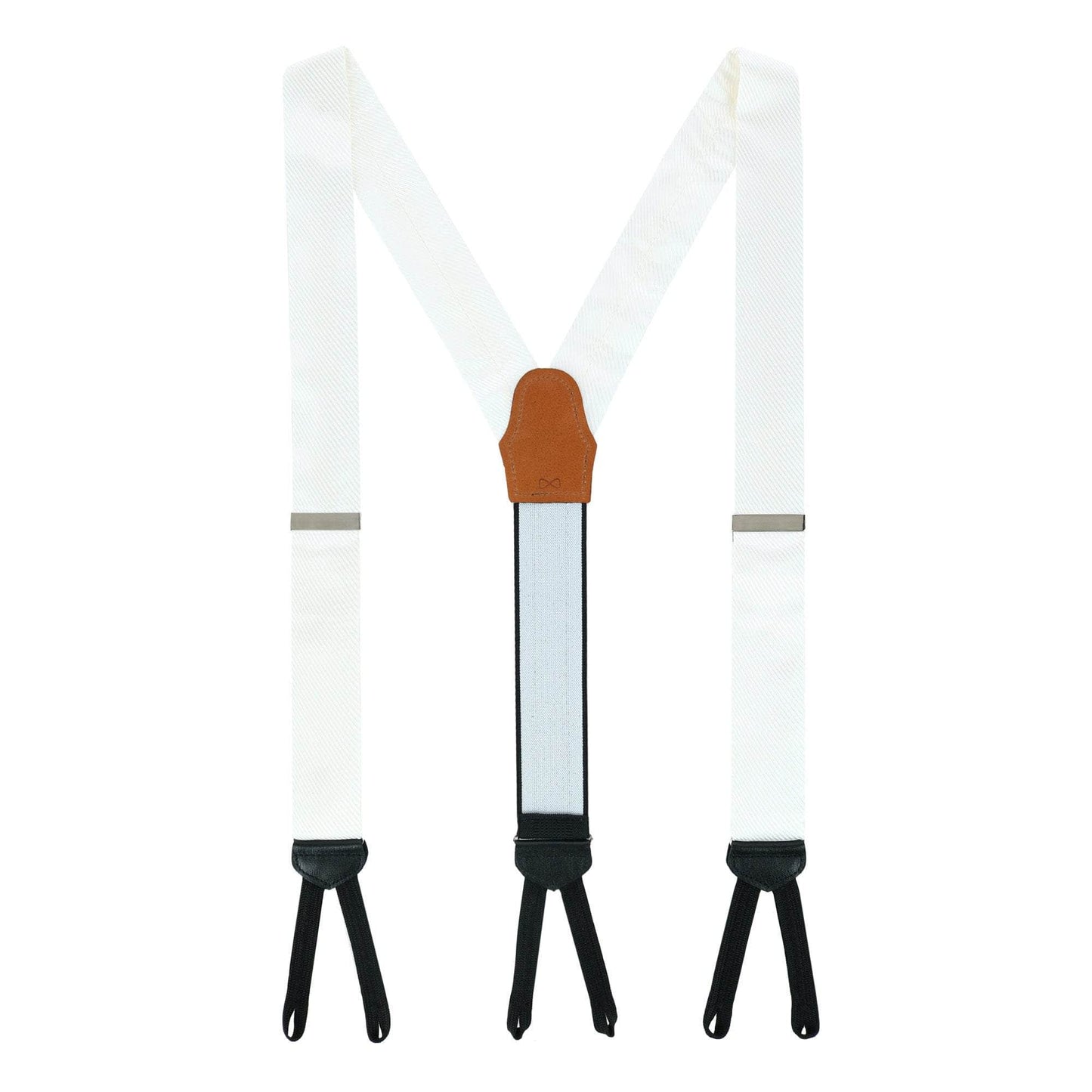 Leyton Diagonal Lined Tone on Tone Silk Formal Braces - Concordia Style Boutique