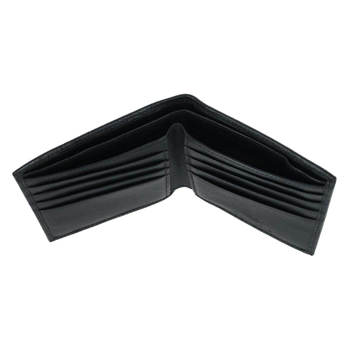 Esteban Croco Embossed Leather 8 Slot Bi-Fold Wallet - Concordia Style Boutique