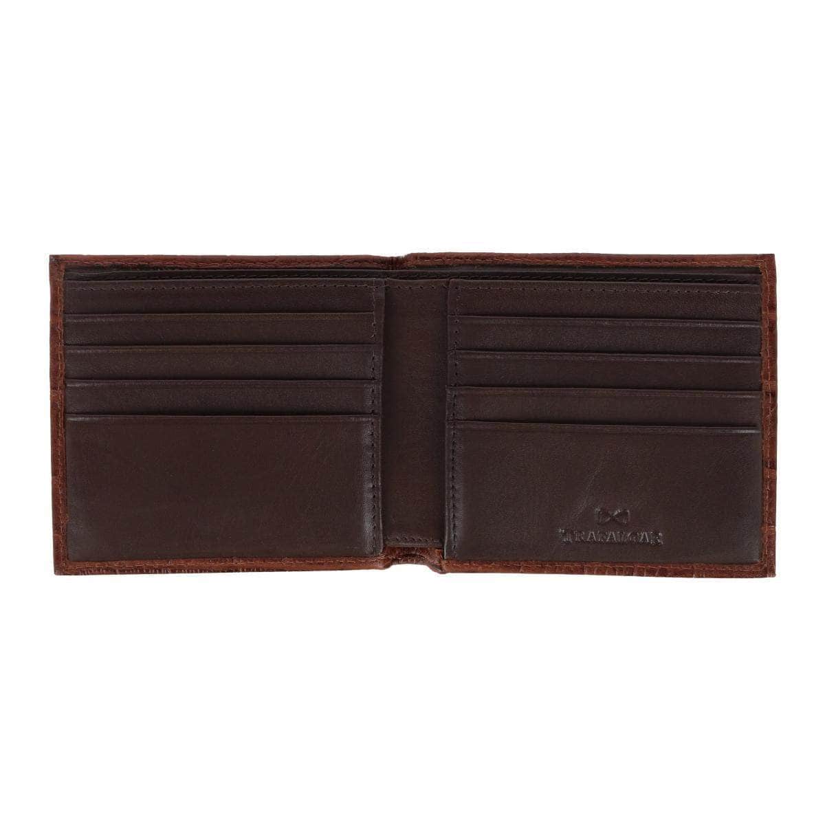 Esteban Croco Embossed Leather 8 Slot Bi-Fold Wallet - Concordia Style Boutique