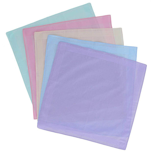 Zayn Brilliant Multiple Colored 16x16 Cotton Handkerchiefs (Pack of 5) - Concordia Style Boutique