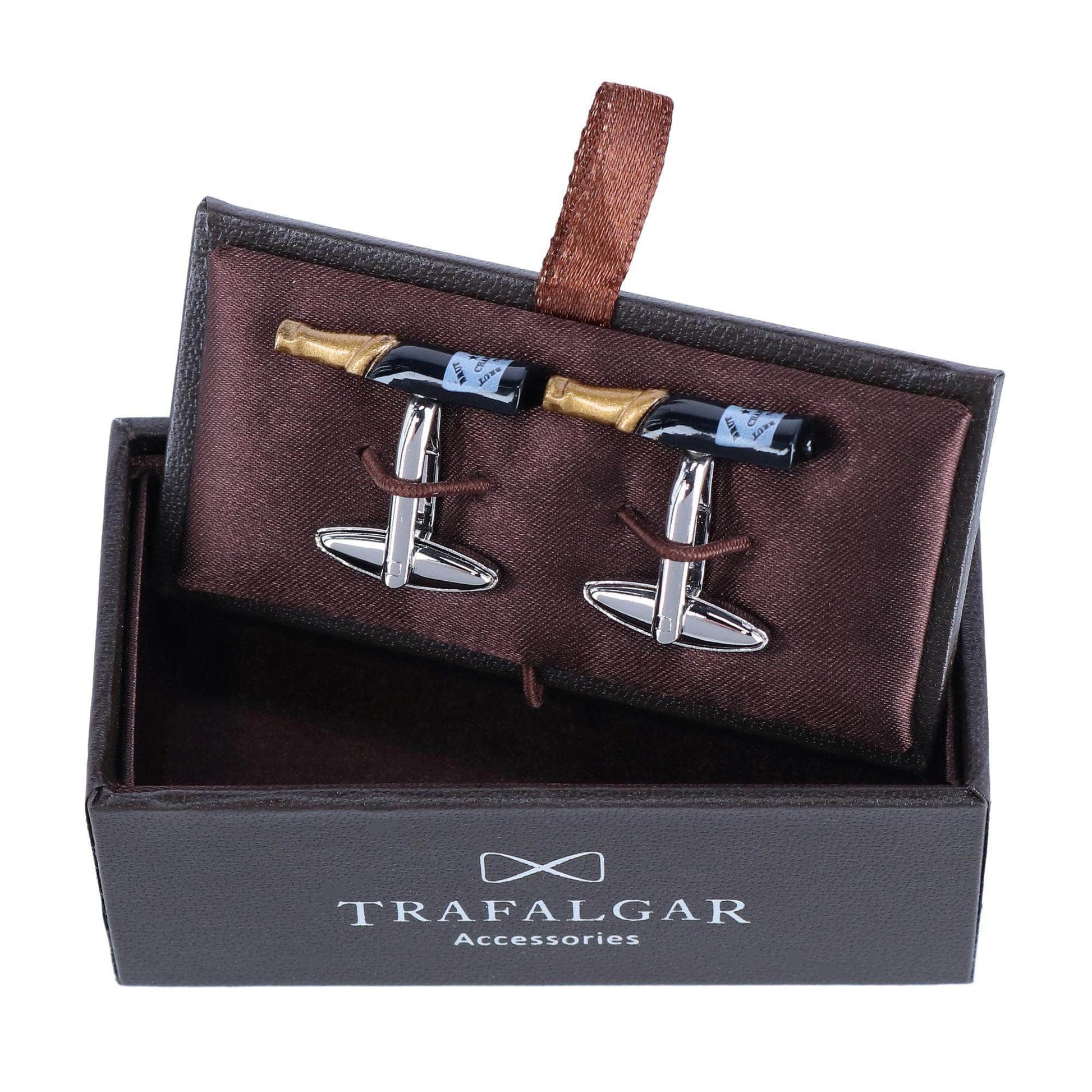 Celebrate Champagne Bottle Novelty Cufflinks - Concordia Style Boutique