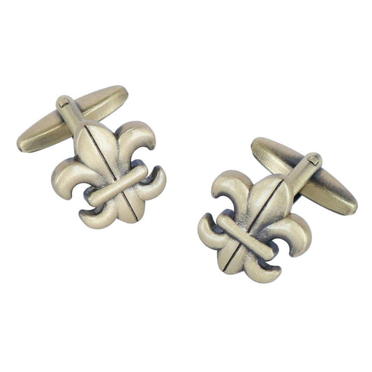 Fletcher Fleur-Di-Lis Novelty Cufflinks - Concordia Style Boutique