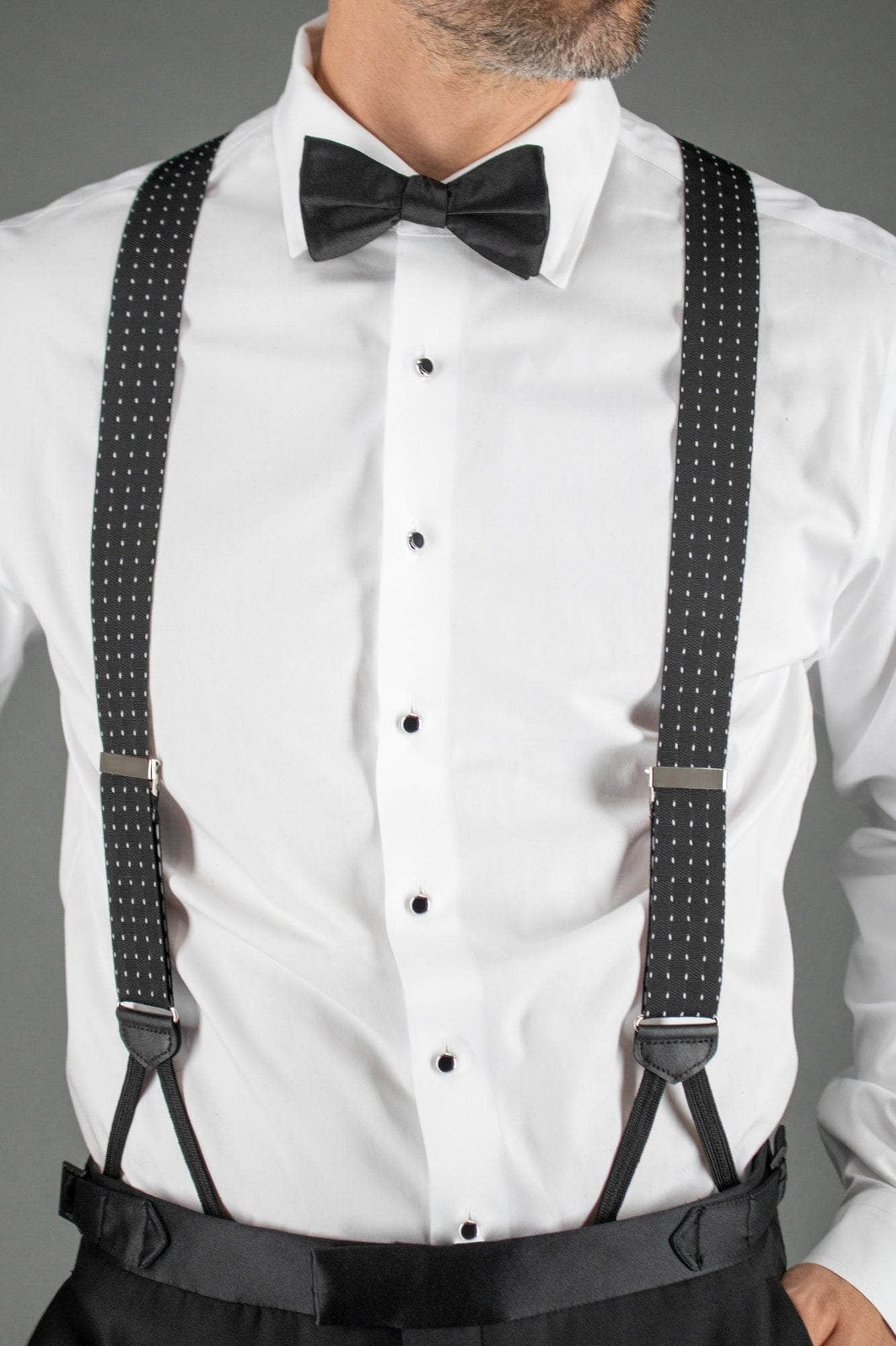 Sutton Tuxedo Stud Set Genuine Onyx (4 piece set) - Concordia Style Boutique