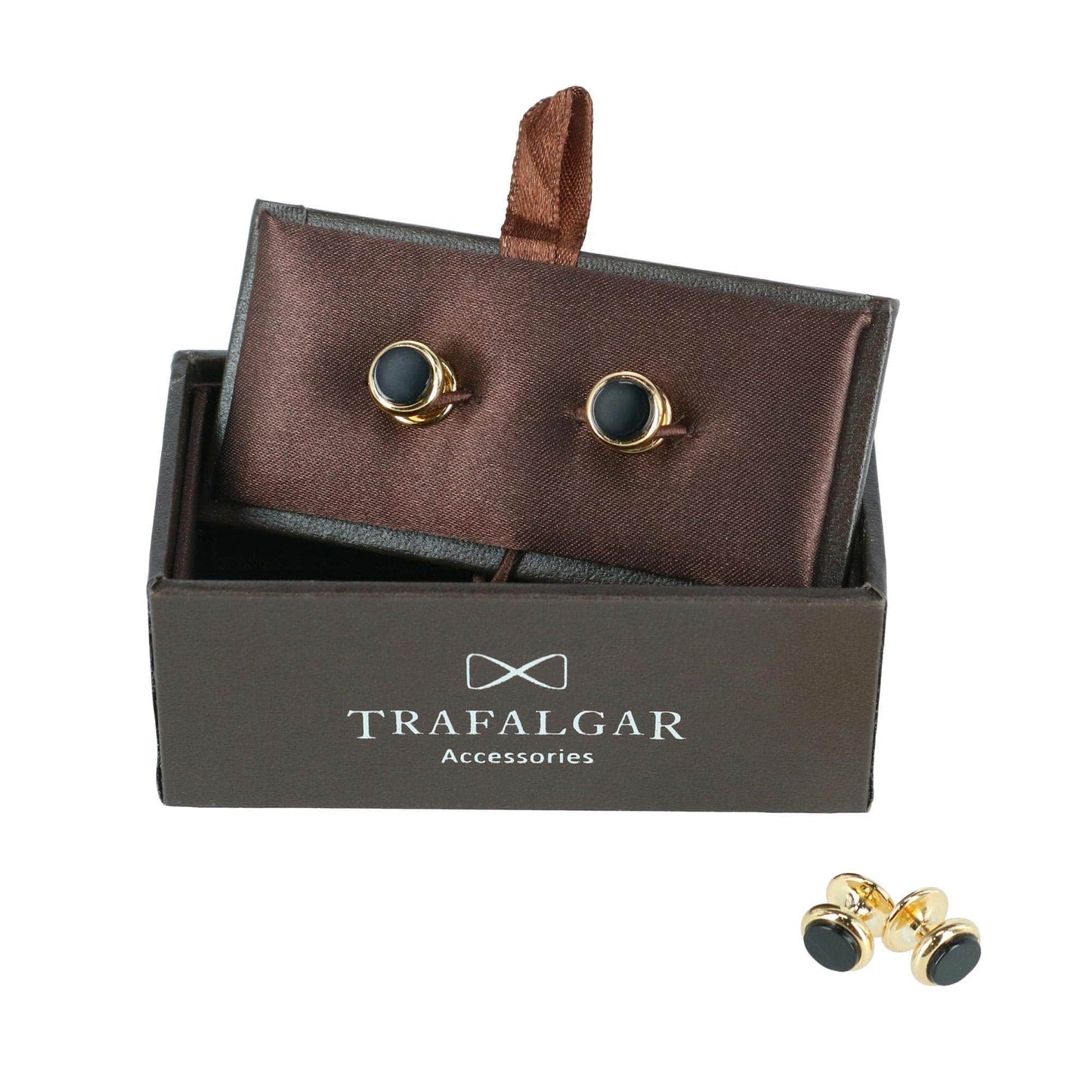 Sutton Tuxedo Stud Set Genuine Onyx (4 piece set) - Concordia Style Boutique