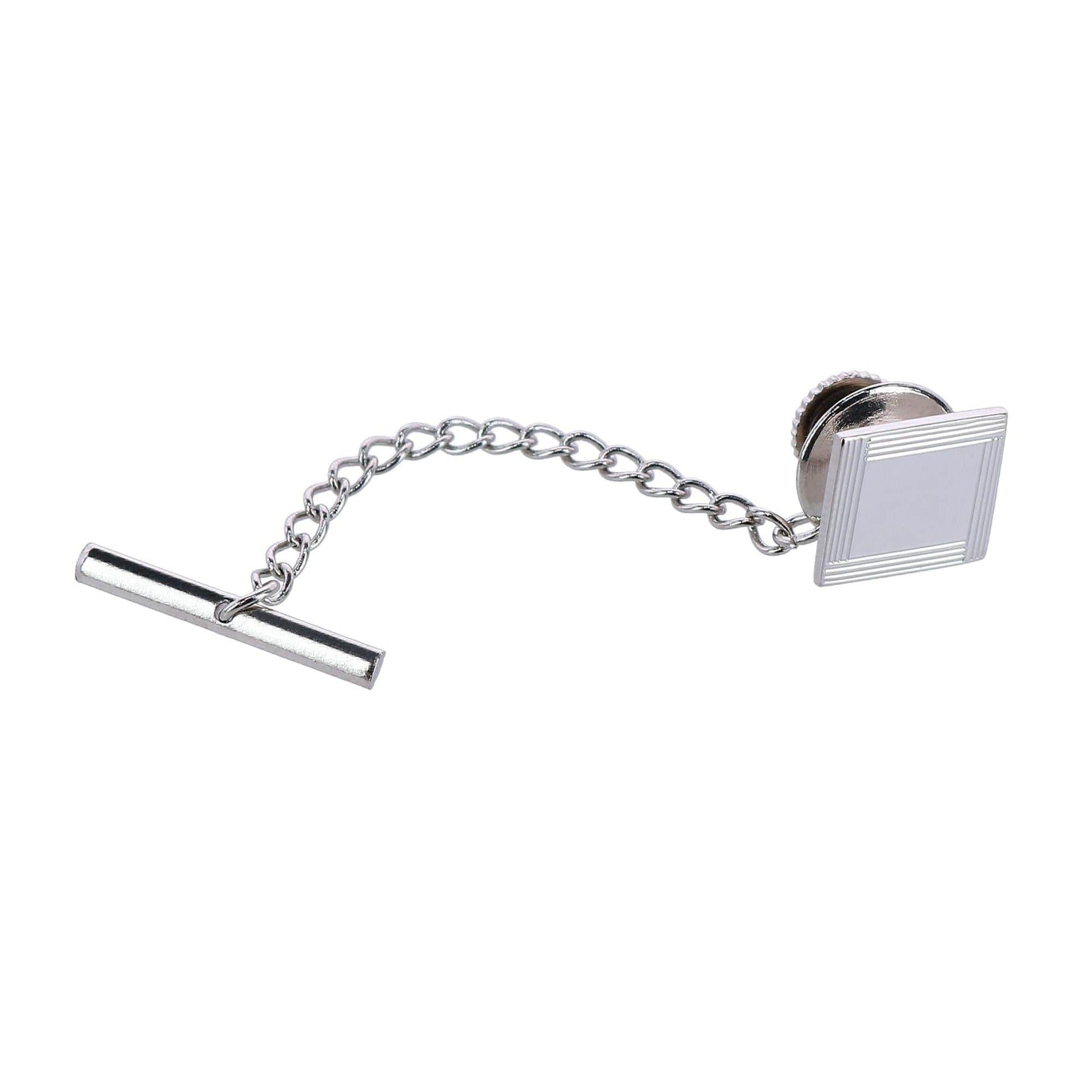 Sutton Sterling Silver Engine-Turned Tie Tack - Concordia Style Boutique