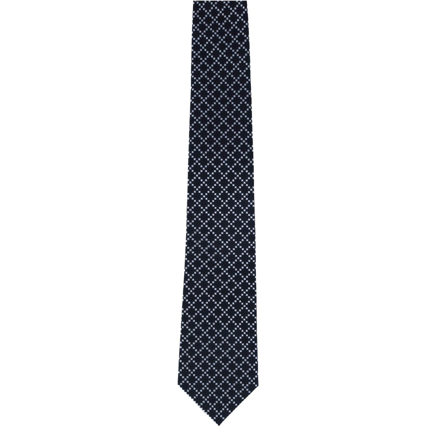 Rowan Geometric Pattern Silk Necktie - Concordia Style Boutique