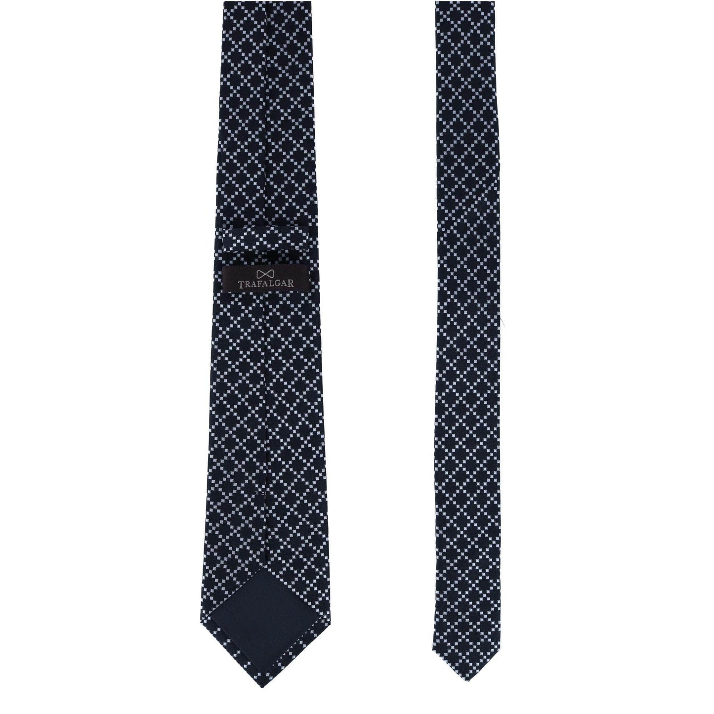 Rowan Geometric Pattern Silk Necktie - Concordia Style Boutique