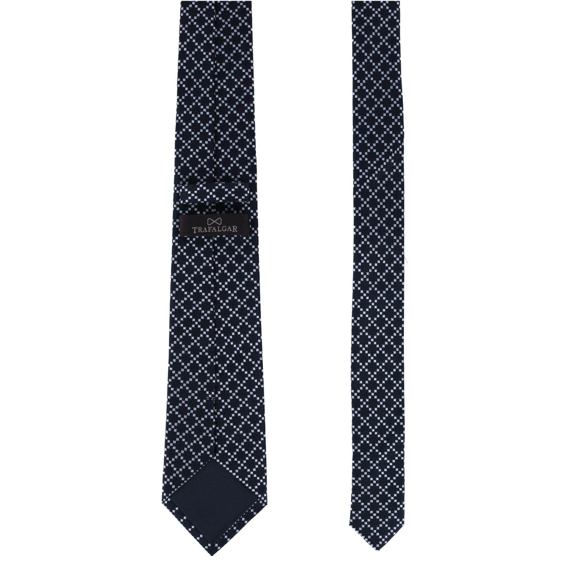Rowan Geometric Pattern Silk Necktie - Concordia Style Boutique