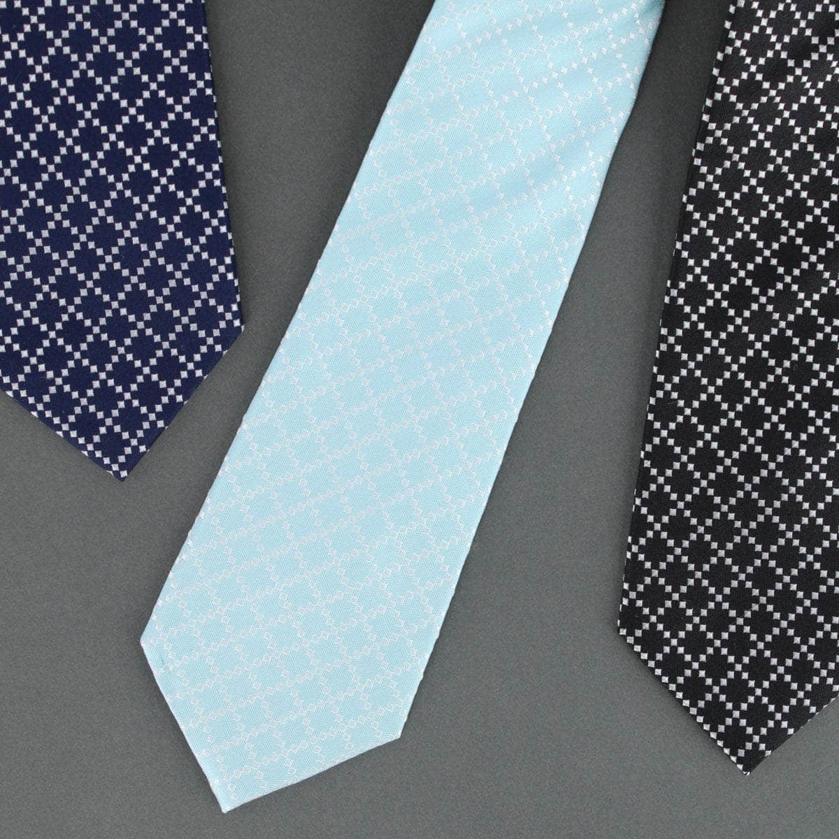 Rowan Geometric Pattern Silk Necktie - Concordia Style Boutique