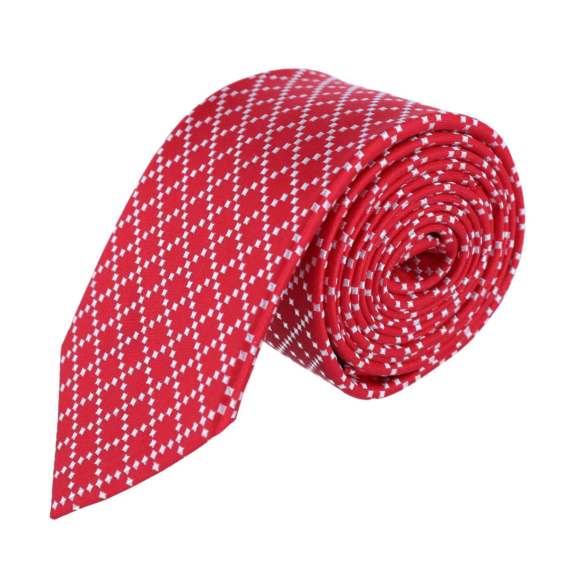 Rowan Geometric Pattern Silk Necktie - Concordia Style Boutique