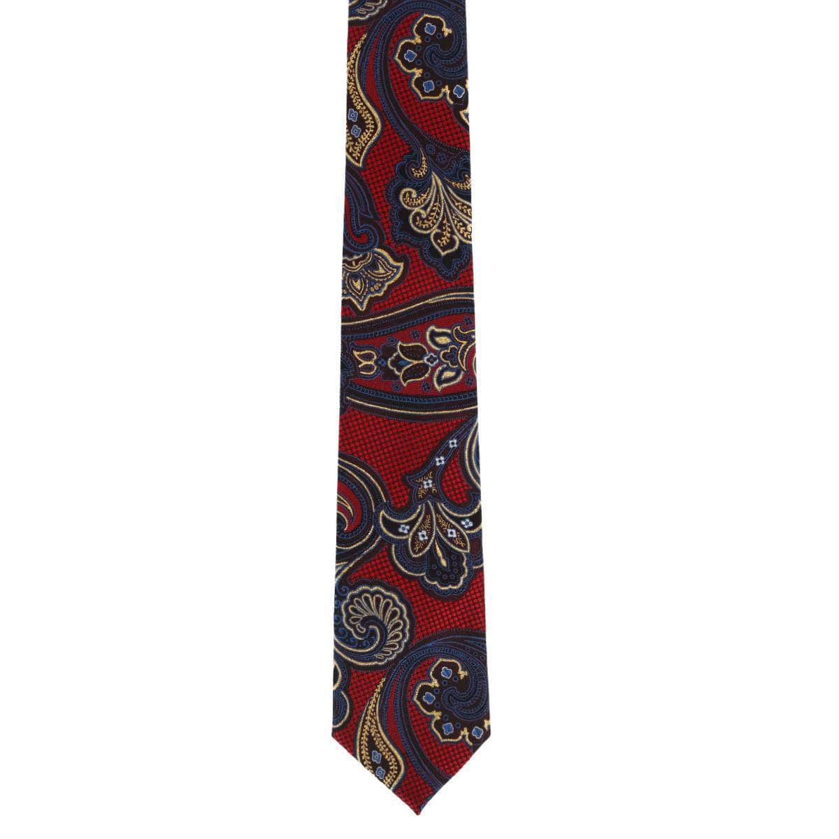 Roman Exploded Paisley Stately Silk Necktie - Concordia Style Boutique