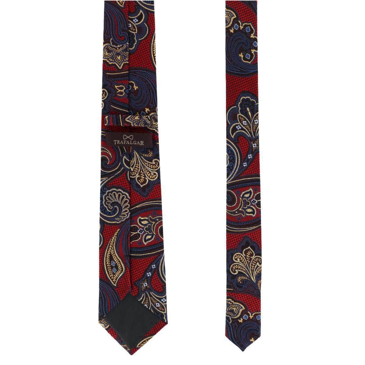 Roman Exploded Paisley Stately Silk Necktie - Concordia Style Boutique