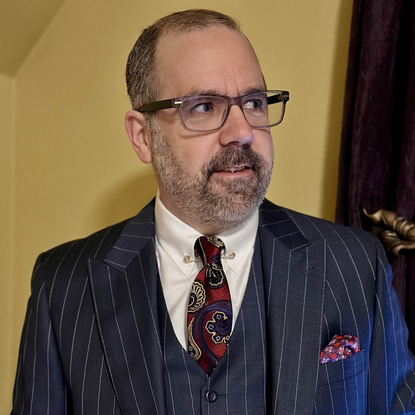 Roman Exploded Paisley Stately Silk Necktie - Concordia Style Boutique