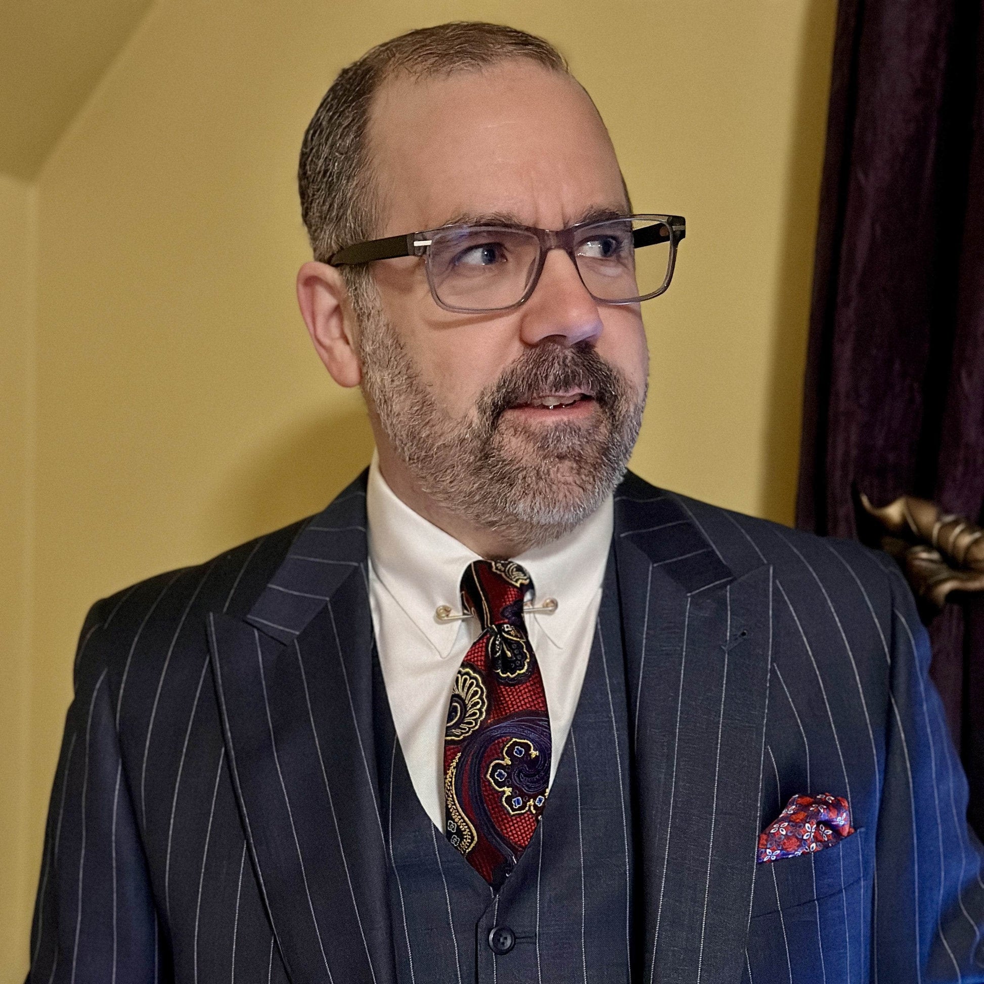 Roman Exploded Paisley Stately Silk Necktie - Concordia Style Boutique