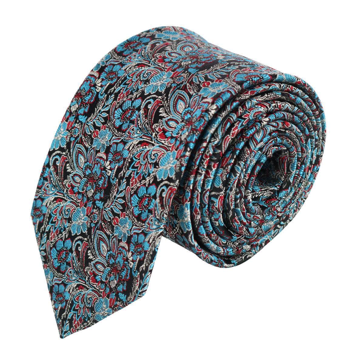 Enzo Exploded Floral Silk Necktie - Concordia Style Boutique