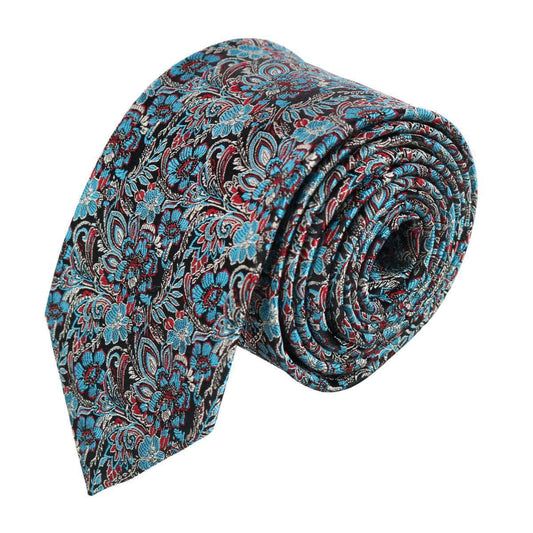 Enzo Exploded Floral Silk Necktie - Concordia Style Boutique