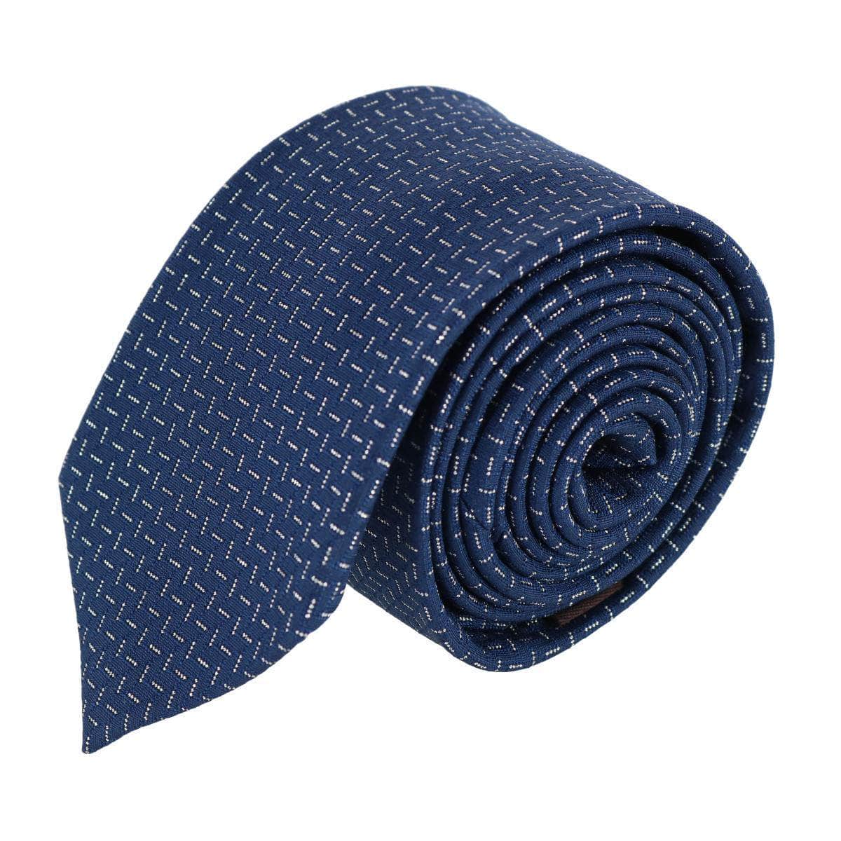 Baldwin Metallic Dash Silk Business Necktie - Concordia Style Boutique