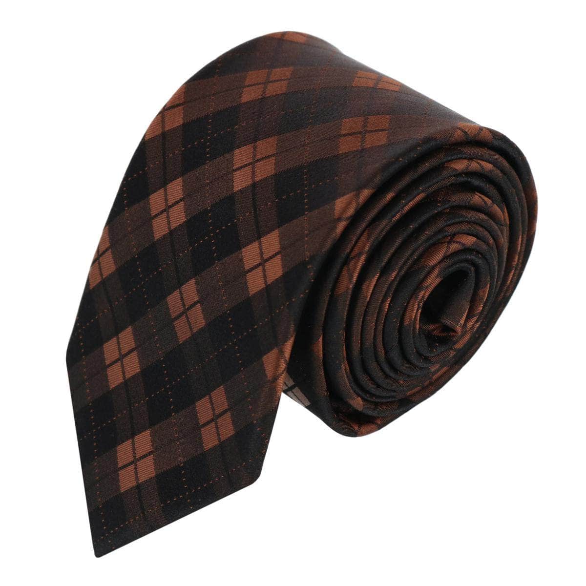 Digby Checkered Plaid Silk Necktie - Concordia Style Boutique
