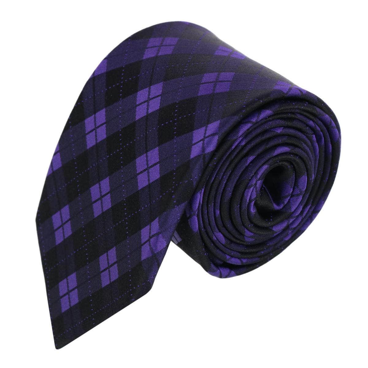 Digby Checkered Plaid Silk Necktie - Concordia Style Boutique