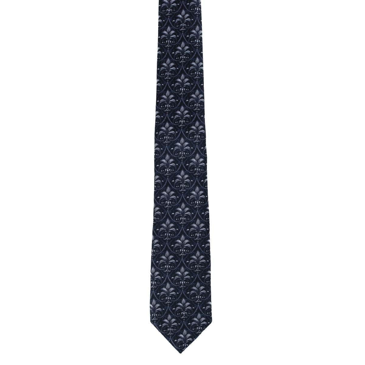 Domenico the Grande Damask Patterned Silk Necktie - Concordia Style Boutique