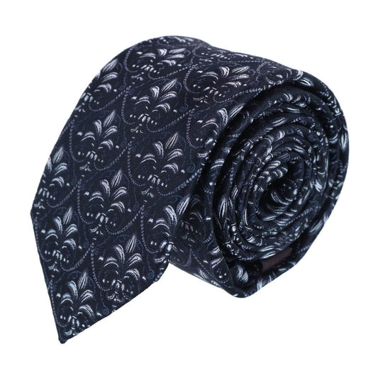 Domenico the Grande Damask Patterned Silk Necktie - Concordia Style Boutique