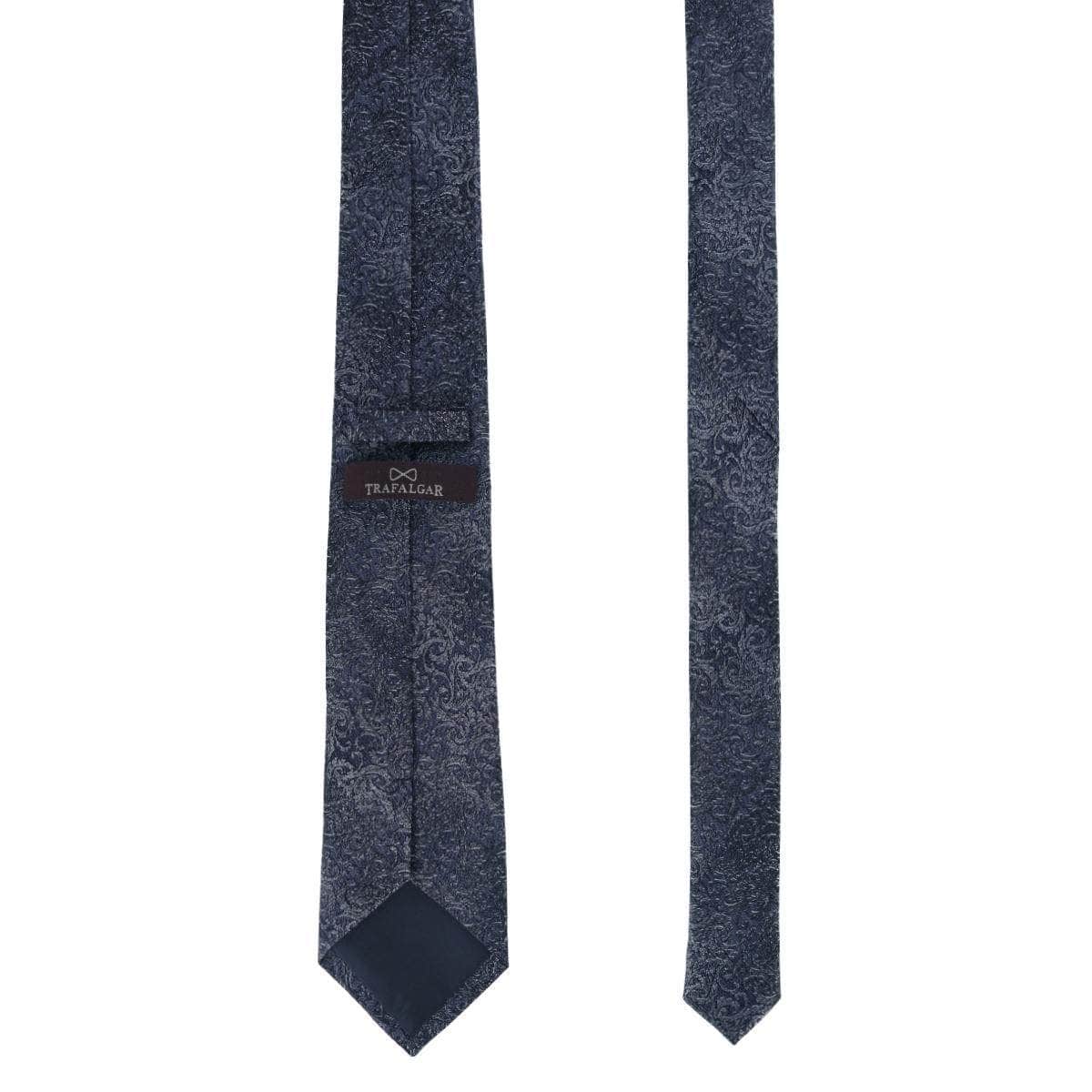 Esteban Scrolling Vines Tone on Tone Patterned Silk Necktie - Concordia Style Boutique