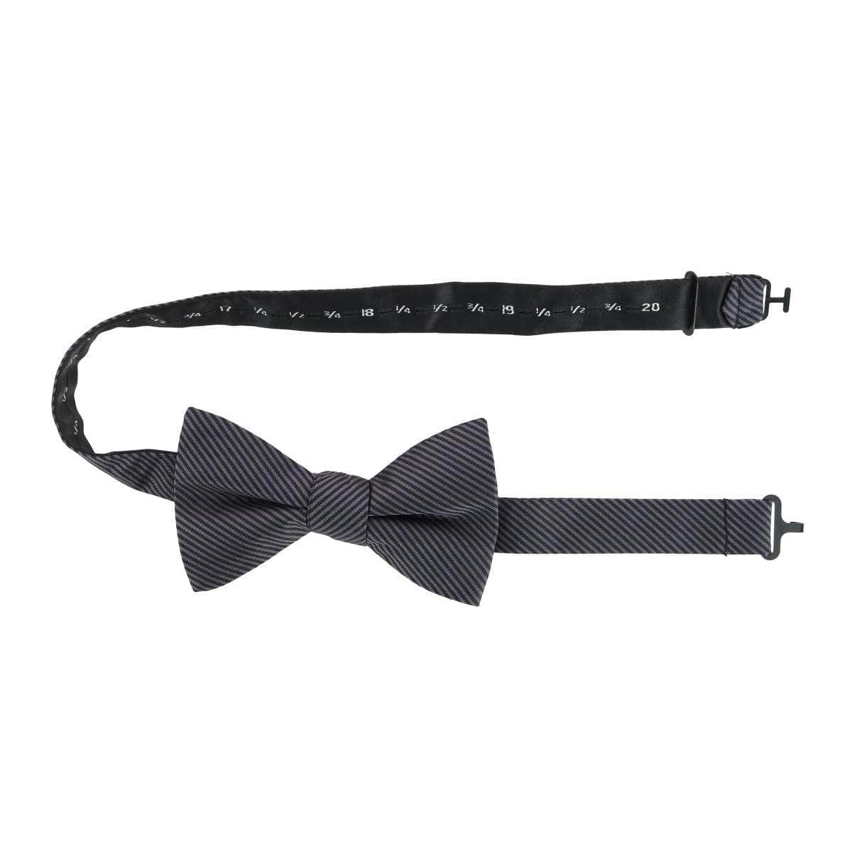 Leyton Diagonal Lined Tone on Tone Silk Bow Tie - Concordia Style Boutique